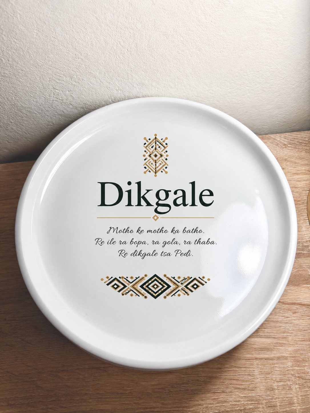 Personalised Side Plate — personalised South African dishware by Dishd
